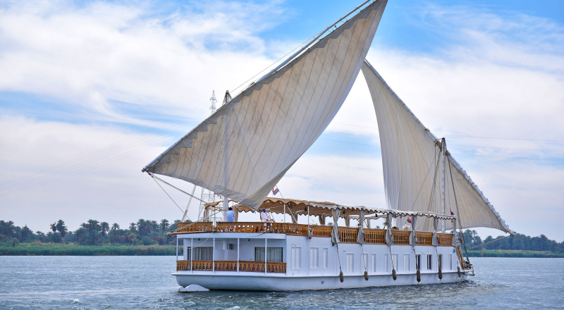 Nil-Kreuzfahrt Segeln mit der Agatha Christie Dahabiya
